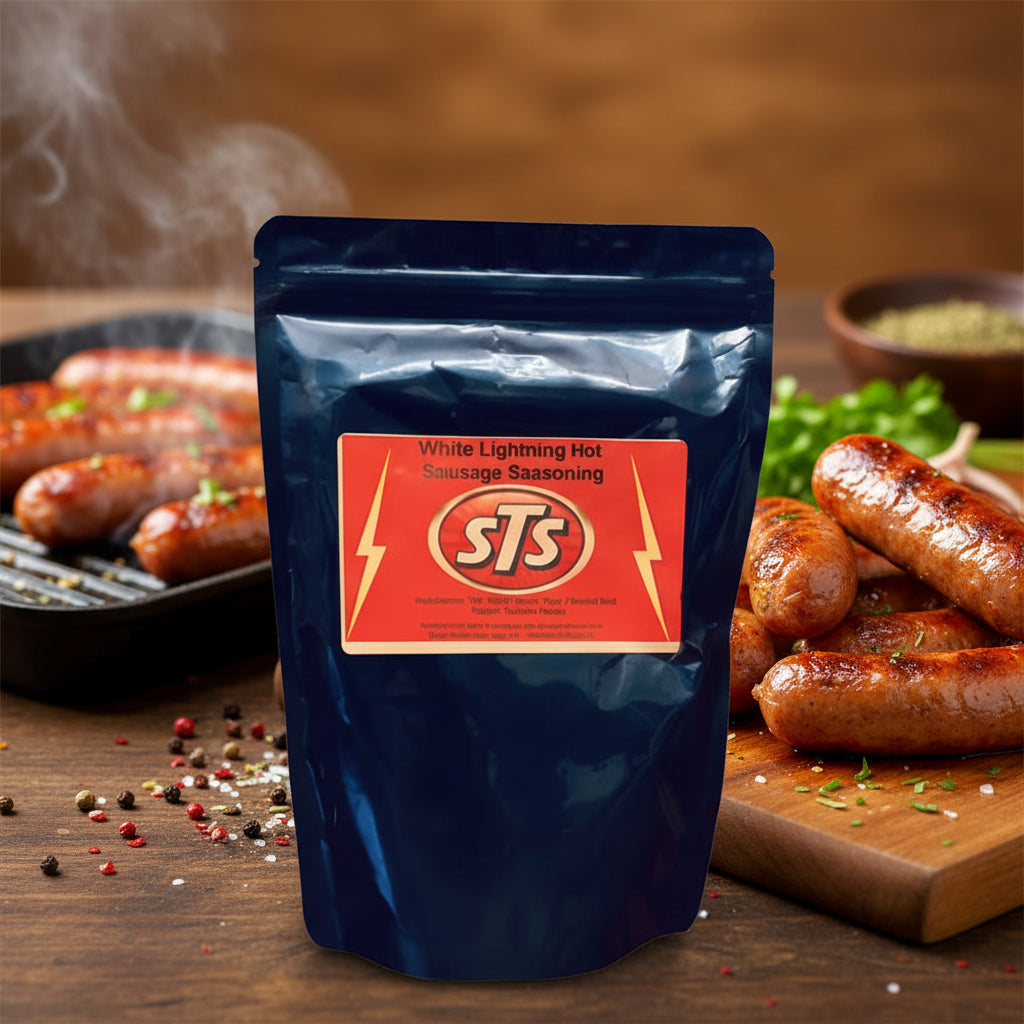 Hot White Lightning Sausage 9oz Shipper Case 20 units
